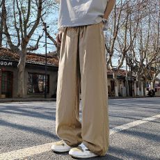 批发实拍2026夏季新款莱赛尔亚麻<b class='q'>裤子</b><b class='q'>男</b>薄款宽松直筒长裤天丝休闲裤