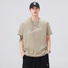 批发实拍2026夏季新款镭射反光潮牌美式高密针织宽松时尚百搭短袖