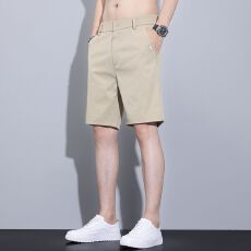 批发实拍2026夏季新款男士短裤宽松轻<b class='q'>商务</b>中裤时尚百搭休闲五分裤男