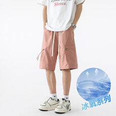 实拍夏季新款工装短裤男潮牌透气休闲宽松五分裤大裤衩运动短裤男