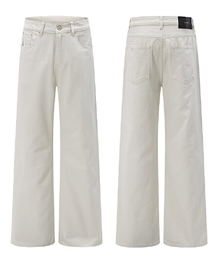 실사 2026 가을 새로운 오래된 돈 바람 경기 네트워크 방적 캐주얼 바지 스트레이트 루즈핏 남녀 중성 섹션 다용도 트렌디