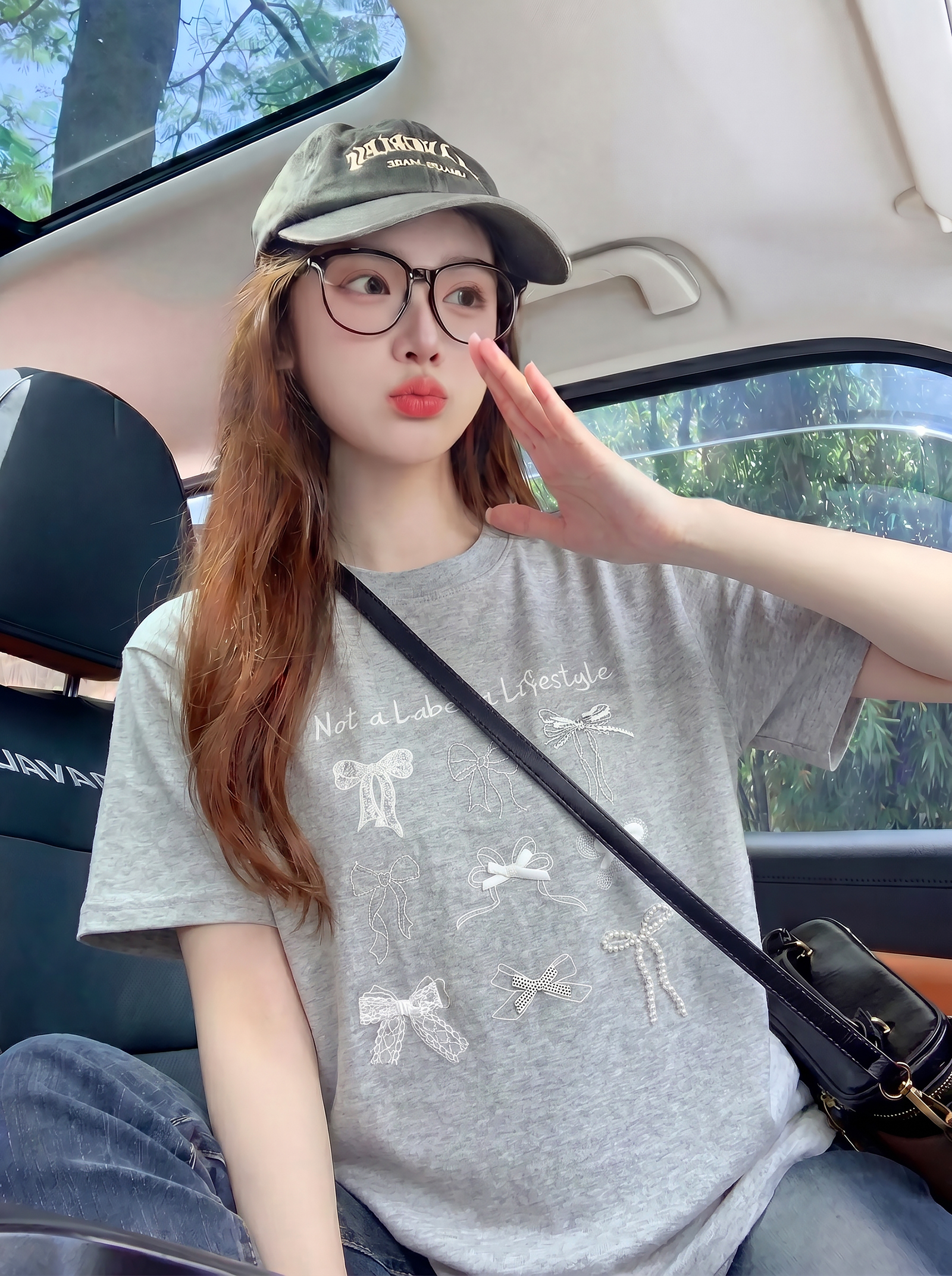 BY29822# 纯棉短袖t恤女夏宽松韩系设计感蝴蝶结刺绣圆领上衣 服裝批發女裝批發服飾貨源