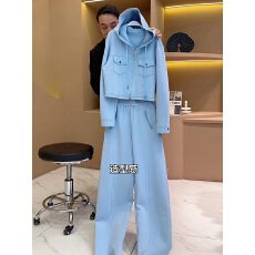 批发欧货休闲运动<b class='q'>套装</b><b class='q'>女</b>春秋2026新款<b class='q'>时尚</b>简约拉链开衫连帽卫衣两件套