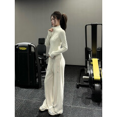 批发早春穿搭<b class='q'>运动服</b>套装女2026<b class='q'>新款</b>休闲显瘦减龄鱼骨外套阔腿裤两件套