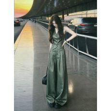 批发2026年夏季名媛女装高端<b class='q'>品牌</b>通勤套装质感高级感马甲阔腿裤两件套