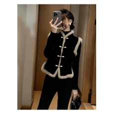 批发加棉加厚马甲女款秋冬2025超火时髦洋气叠穿高端巨好看新中式外套