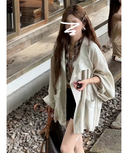 한 부서 이른 가을 재킷 얇은 스타일 바람막이 2026 새로운 올해 인기 폭발 그레이트 봐. 의류 작은 키 가을