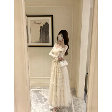 批发Catyears猫年 粉荔漫舞~复古法式蕾丝蓬松蛋糕<b class='q'>裙</b>摆连衣<b class='q'>裙</b>加绒