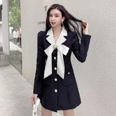 批发2025春秋新款韩版时尚修身小香风爆款<b class='q'>连衣裙</b>女名媛气质<b class='q'>高档</b>短裙子