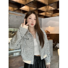 批发实拍 原版面料 小香风棒球服女秋短款高级感气质开衫外套