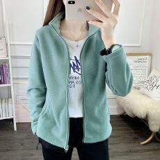 批发抓绒衣<b class='q'>男</b>摇粒绒外套女上衣户外冲锋衣内胆春秋冬双面加厚<b class='q'>卫衣</b>开衫