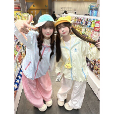 批发可爱星星波点连帽防晒衣女2026夏季新款慵懒风外线薄款防晒服外套
