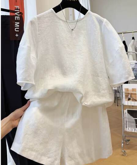 원본 원단 네리 특별 빅 사이즈 300 근 반팔 티셔츠 맨위 넓은 다리가 짧다. 바지 투피스 세트