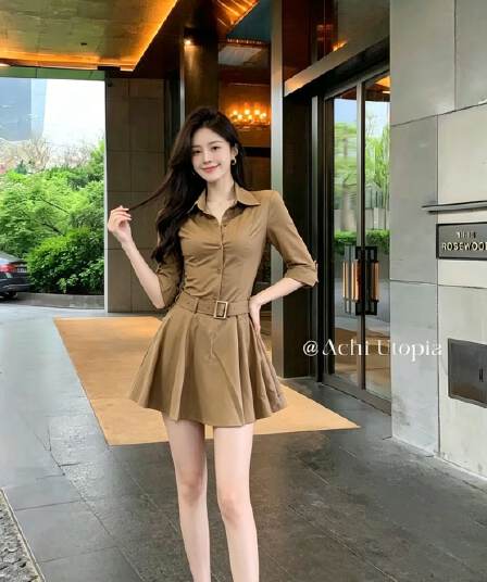 그는 벤 바람 달콤한 차가운 작은 검은 드레스 여성 봄 가을 새로운 불규칙 디자인 센스 작은 대중 허리 수축 슬림해 보이는 레트로 드레스