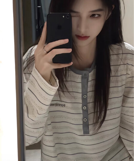 원본 솜씨 광저우 원본 원단 긴팔 티셔츠 여성