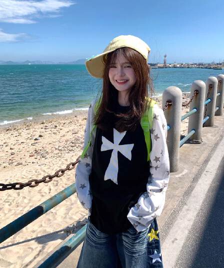 50 면 눈꽃 면 여름 새로운 루즈핏 패치워크 색상 긴팔 티셔츠 자외선 차단 긴팔 블라우스 여성