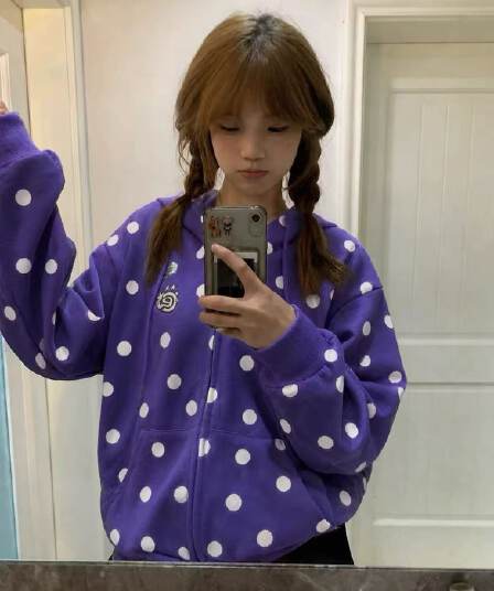 원본 있음 안감 순수한 Mianhua 면 복합 자수 후드 지퍼 재킷 후드티