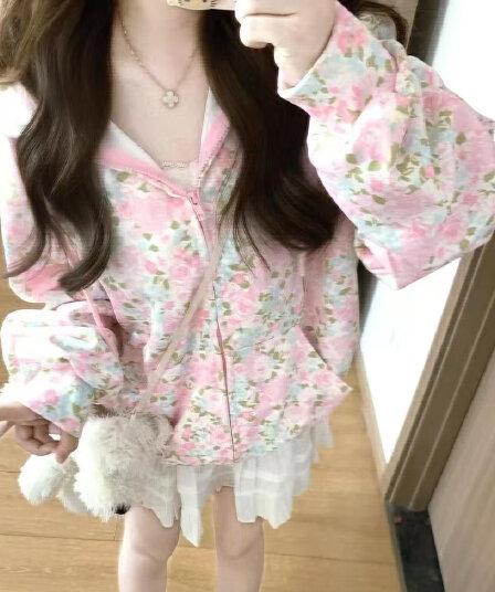 얇은 스타일 털이 있는 순수한 Mianhua 면 복합 자수 후드티