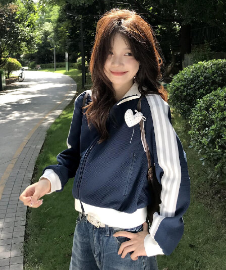 얇은 스타일 390 그램 복잡한 블랙 하단 복숭아 심장 부형제 6535 후아 남편 그리드 복합 후드티