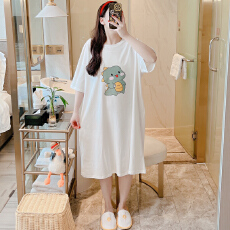 批发仿棉<b class='q'>牛奶</b><b class='q'>丝</b>#韩国韩版夏季长款过膝<b class='q'>连衣裙</b>女大码宽松休闲懒人睡裙