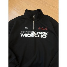 批发仿棉鱼鳞250克#秋季薄款polo领卫衣女冬季加绒宽松韩版上衣半拉链