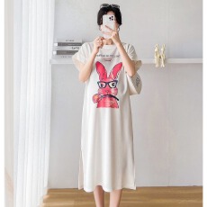 批发仿棉牛奶丝#有口袋#夏季新款短袖懒人裙宽松休闲大码飞飞袖连衣裙