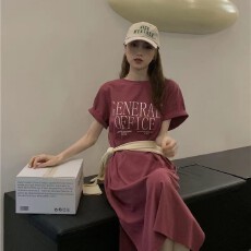 批发仿棉<b class='q'>牛奶</b><b class='q'>丝</b>夏新款胖妹妹懒人长裙长款过膝<b class='q'>连衣裙</b>大码宽松简约睡裙