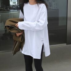批发【6535棉+德绒】胖mm<b class='q'>大码</b><b class='q'>女装</b>秋冬长袖T恤加绒打底衫200斤