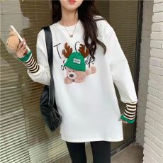 批发【1*1德绒】胖mm<b class='q'>大码</b><b class='q'>女装</b>秋冬长袖T恤加绒打底衫上衣200斤