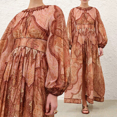 批发2026度假泳衣新款长袖中长款<b class='q'>连衣裙</b>