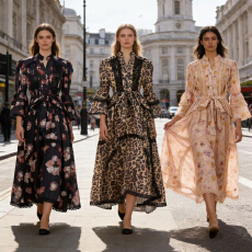 批发法式复古性感<b class='q'>连衣裙</b>女新款蕾丝花边高级感系带收腰显瘦长裙 3 色