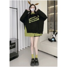 YOUYOU~秋冬新款百搭设计感半高领荷叶袖显瘦打底加绒上衣