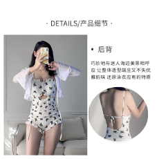 批发재고있음性感韩版ins超仙防晒外搭少女小胸聚拢显瘦温泉游泳装