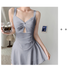 批发재고있음连体保守遮肚显瘦韩版ins仙女范罩衫新款高级感游泳装