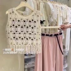 批发已出货  别致惊艳无袖小吊带背心女夏甜辣叠穿外穿设计感独特