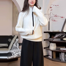 批发红色毛衣2025毛毛冬季麻花新款修身显瘦韩系<b class='q'>针织</b>衫打底上衣