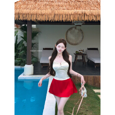 实拍 猫系美人 蕾丝珠光缎面性感吊带背心女春夏收腰上衣