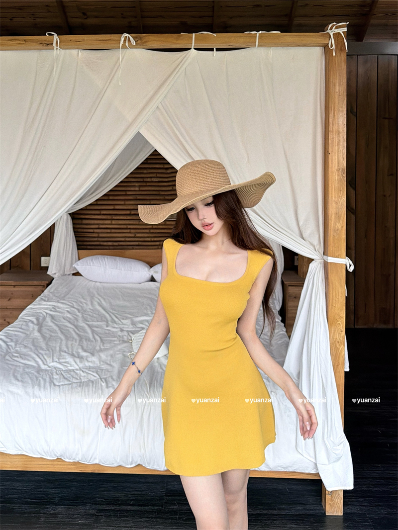 실사 순수한 욕망 바람 드레스 몸매 가꾸기 슬림해 보이는 달콤한 매운맛 꼬집기 허리 치마