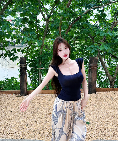 실사 새 와 바람 순수한 욕망 바람 광장 칼라 목이버섯 소매 신축성 티셔츠 여성 봄 여름 숙박 화이트 t 맨위