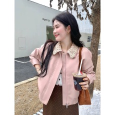 批发2025秋季新款韩版时尚百搭宽松显瘦翻领长袖<b class='q'>外套</b>女设计感小众<b class='q'>外套</b>