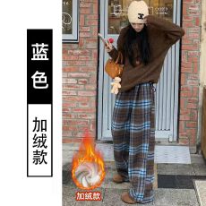 批发织织格复绒440克#2025新款春<b class='q'>秋</b>冬季外穿休闲裤宽松显瘦阔腿裤