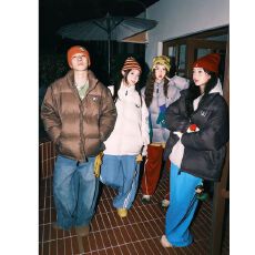 批发冬季新款短款棉服女腊肠狗魔术贴棉衣<b class='q'>时尚</b><b class='q'>情侣</b><b class='q'>款</b>外套潮现货款棉服