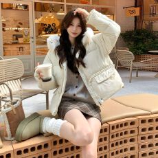 批发韩版宽松棉<b class='q'>服</b>女冬季2025新款短款小个子棉<b class='q'>服</b>时尚外套现货款棉<b class='q'>服</b>