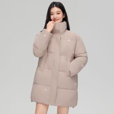 批发网红同款2025冬季新款小众款满天星烫钻羽绒棉服外套<b class='q'>女</b>现货款棉服