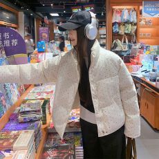 批发甜美波点韩系冬季新款羽绒棉服<b class='q'>女</b>学生面包服棉衣外套现货款棉服