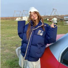 批发民族风刺绣设计感男女冬季情侣装棉服棉衣外套面包服现货款棉服