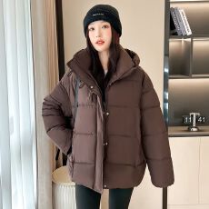 批发<b class='q'>大码</b>棉服学院风冬季新款<b class='q'>韩版</b>宽松加厚面包服小个子棉衣现货款棉服