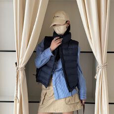 轻薄棉服马甲女2025秋冬新款韩版棉纯色棉服背心现货款棉服