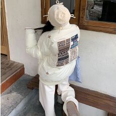 批发2026年新款刺绣设计感面包服棉服女冬季加厚保暖国潮现货版棉服