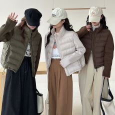 批发轻薄款棉服女2026新款立领保暖时尚简约韩系<b class='q'>棉衣</b>外套潮现货款棉服